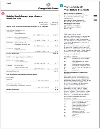 Facture d'un compte à consommation non mesurée 2