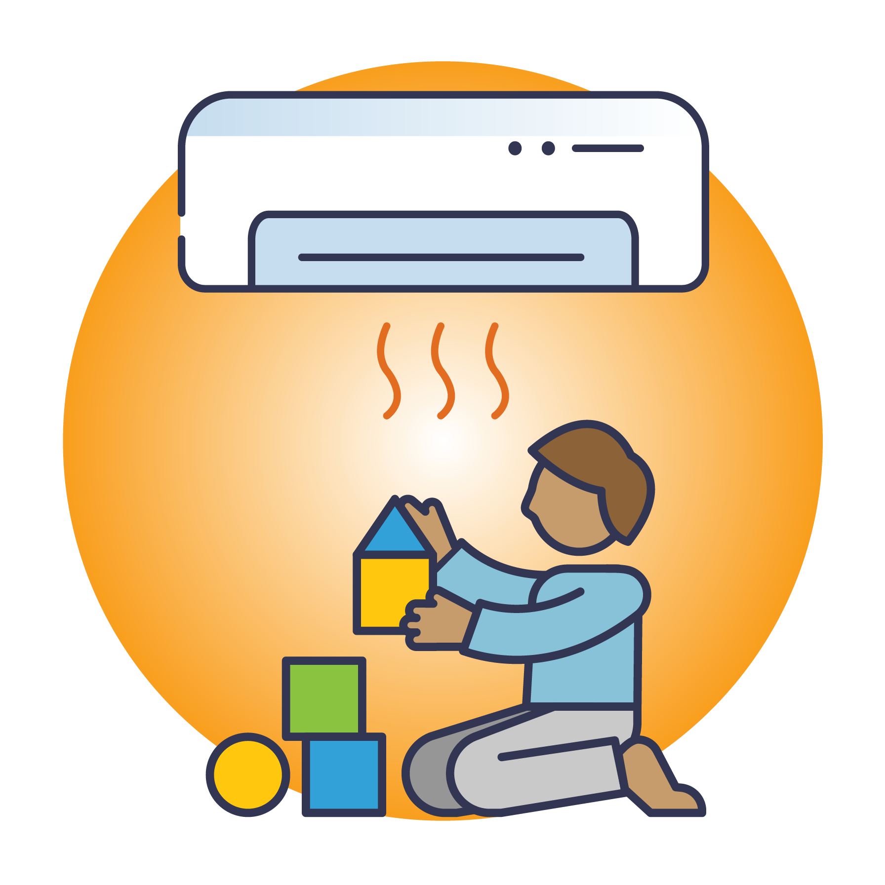 Graphique d'une thermopompe